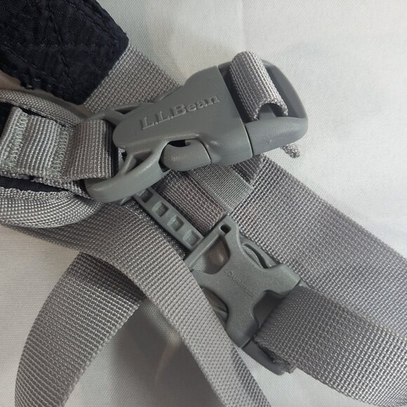 L.L. Bean Stowaway Sling Pack Navy Blue Grey Bag Backpack One Strap 504919 LL - Picture 12 of 12